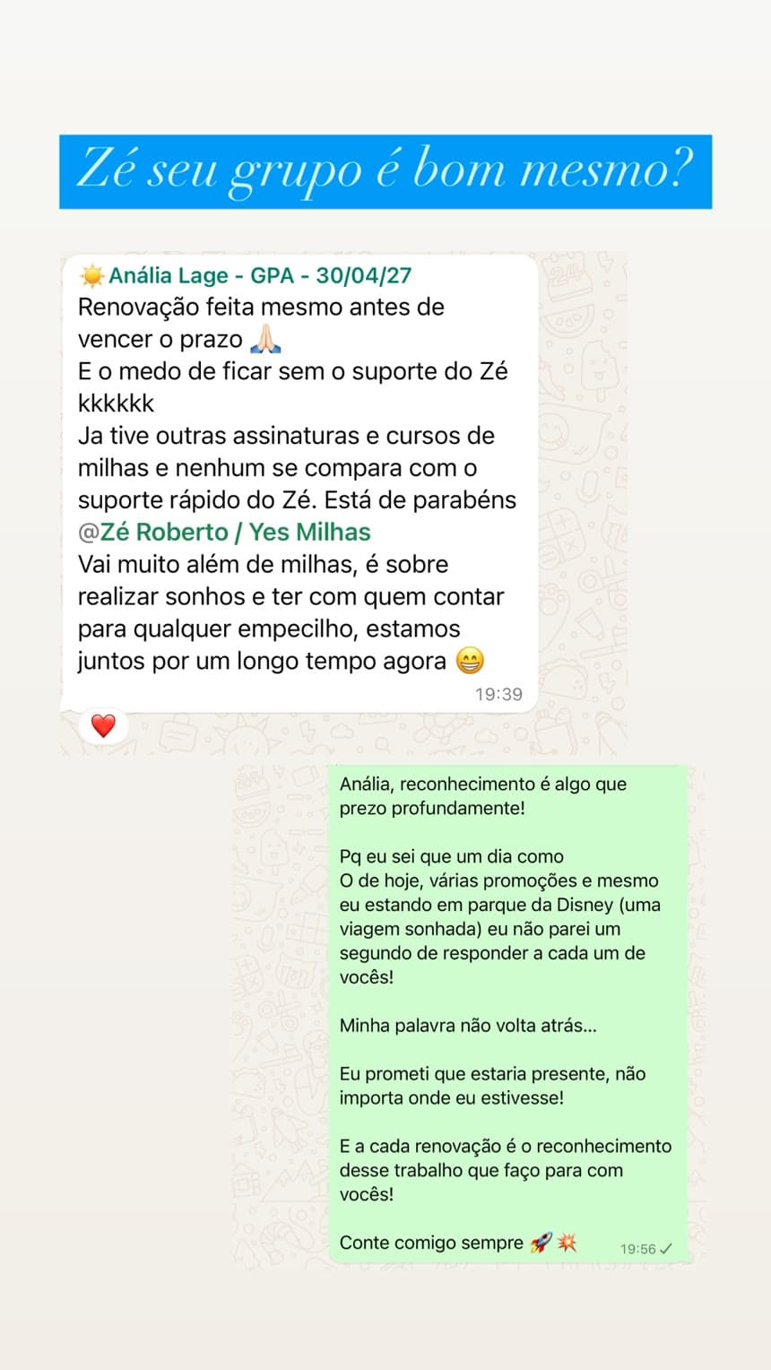 Mensagem de Anália