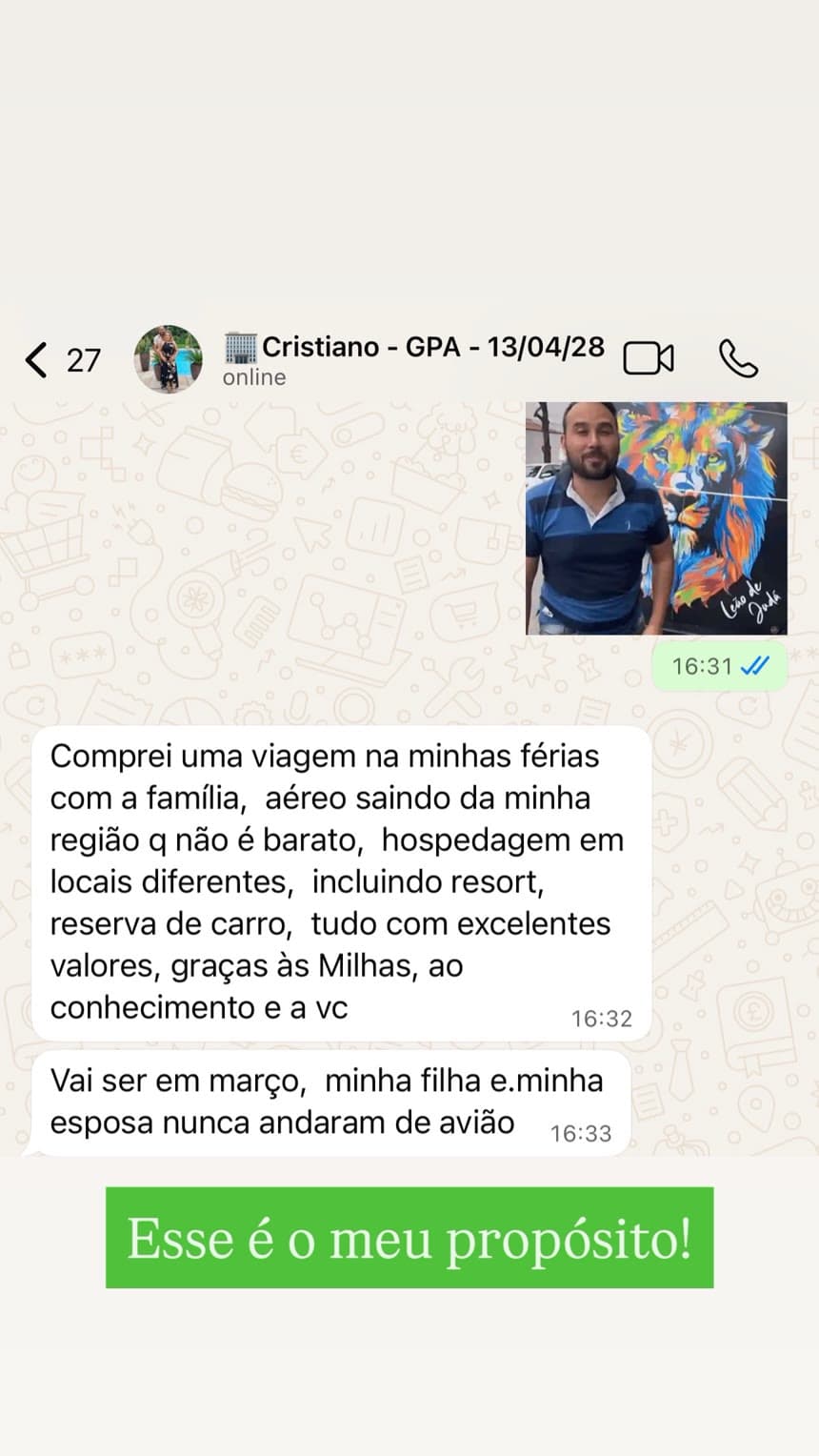 Mensagem de Cristiano